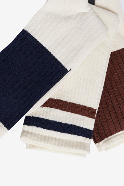 AC&Co / Altınyıldız Classics STD Чоловічі темно-сині бавовняні з візерунком 3-компонентні класичні накидки з розетками