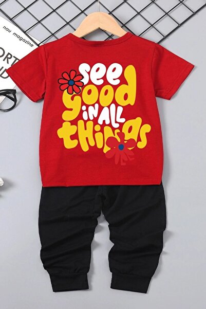 trendypassion Παιδικό Σετ Φούτερ Good Things Bottom - Top