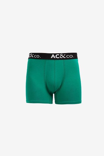 AC&Co / Altınyıldız Classics Pánské černo-zelené bavlněné flexibilní 3dílné boxerské balení