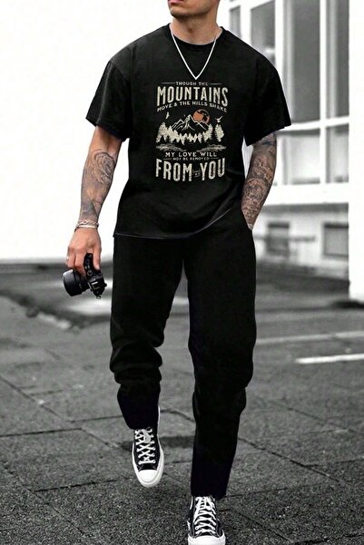 trendypassion Unisex Comfortable Design - Σετ φόρμας Mountains 2 τεμαχίων