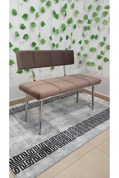 ÖZCAN METAL Metal Ayaklı Metal Kasalı Sırtlı Krom Mutfak Salon Antre Yatak Od...