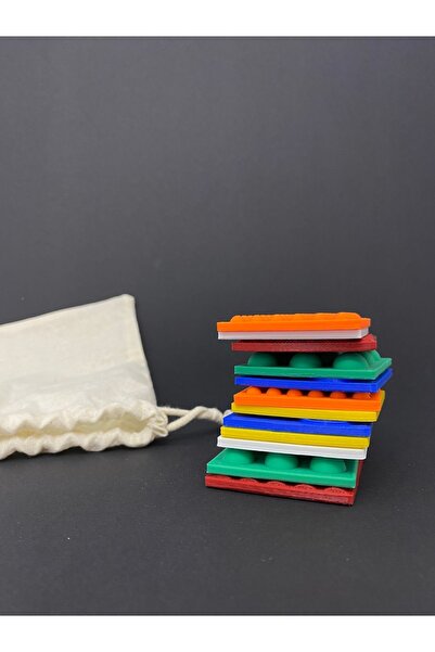 Root Made Sensory Colorful Squares - Organic Matching Motor Skill Educational Toy