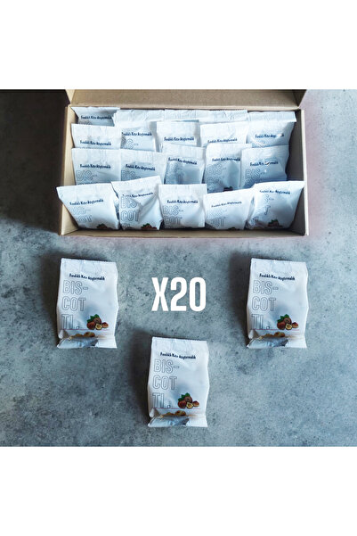 BÖREKEVİ Biscotti Fındıklı Kıtır Atıştırmalık 25G (20'li Paket)