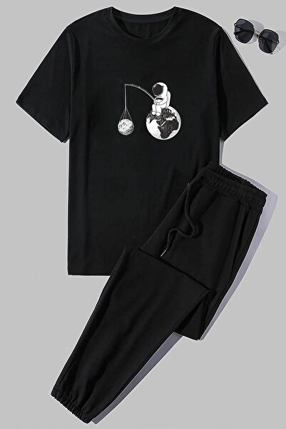 trendypassion Σετ φόρμας 2 τεμαχίων Unisex Space Printed