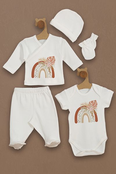 Homamia 5-Piece 100% Organic Hospital Exit Rainbow Set