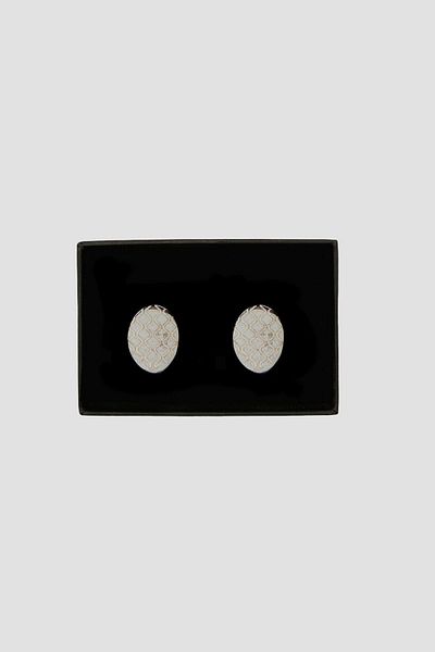 ALTINYILDIZ CLASSICS Herren-Manschettenknöpfe aus anthrazitfarbenem Metall mit spezieller Geschenkbox
