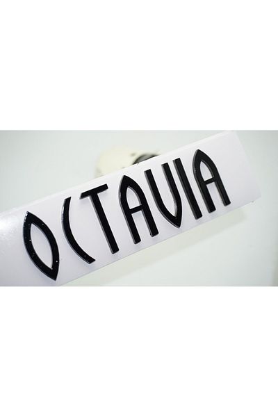 DK Tuning Skoda Octavia 1 2 Bagaj - ABS negru, Logo Text, Compatibil