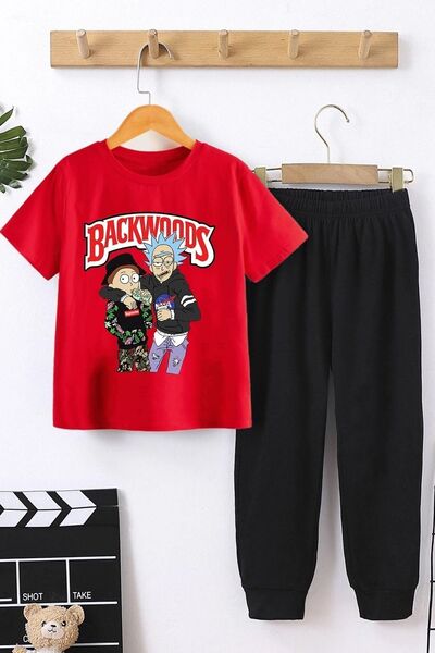 trendypassion Παιδική φόρμα Backwoods Printed Bottom - Top Σετ φόρμας