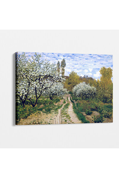TabloShop Claude Monet - Elma Ağaçları Tablosu - Zarif Duvar Dekoru