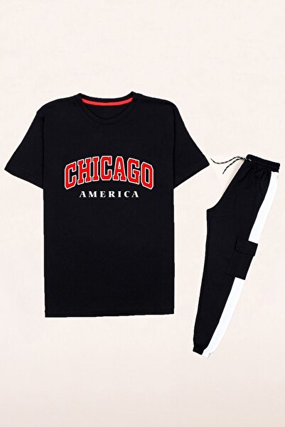 trendypassion Σετ φόρμας Unisex με στάμπα Chiago America