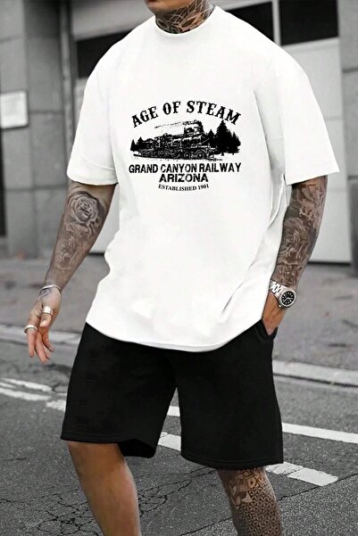 trendypassion Unisex Σετ άνετο σορτς με στάμπα Age Of Steam