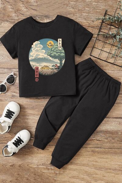 trendypassion Kids Neighbor's Ukiyo E Bottom - Σετ φόρμας στο επάνω μέρος