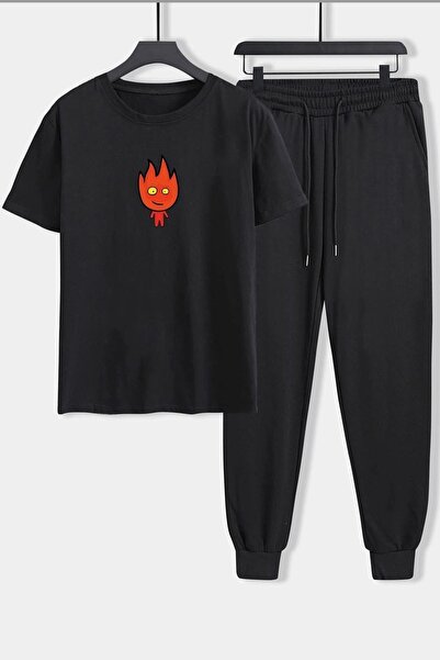 trendypassion Set de trening din 2 piese cu imprimeu Fire Avatar unisex