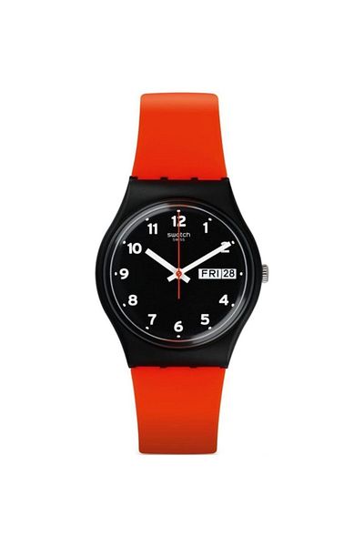 Swatch Red Grin Wristwatch Gb754