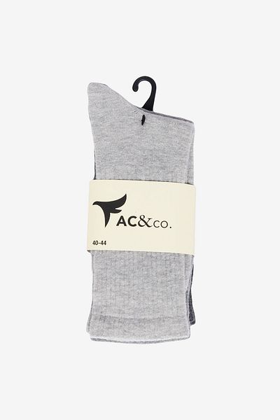 AC&Co / Altınyıldız Classics Men's Anthracite-Grey Patterned 3-Piece Socket Socks
