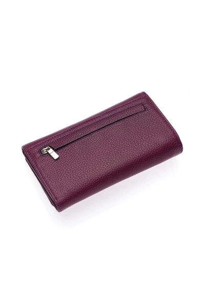 Westpolo West Polo Genuine Leather Women's Wallet Card Holder with Lots of Cards