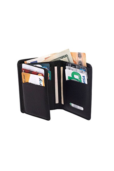 Westpolo West Polo Hakiki Deri Unisex Boyalı Cüzdan Kartlık Spor Model