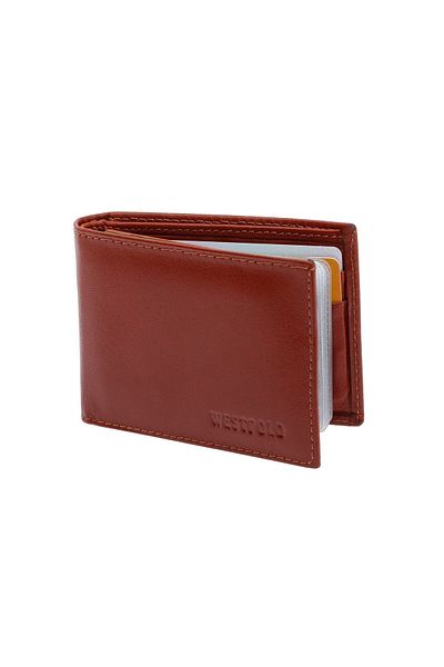 Westpolo West Polo естествена кожа унисекс свободен държач за карти портфейл държач за карти