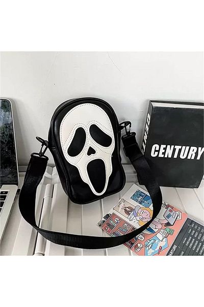 Köstebek Black Scream Cross Shoulder Bag