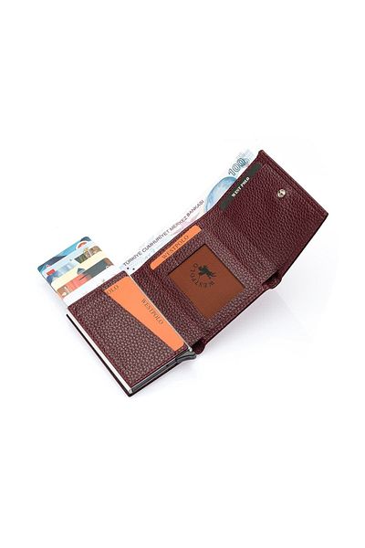 Westpolo Men's Claret Red Wallet Try5550