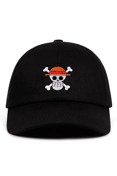 Köstebek Black Anime One Piece Logo Hat