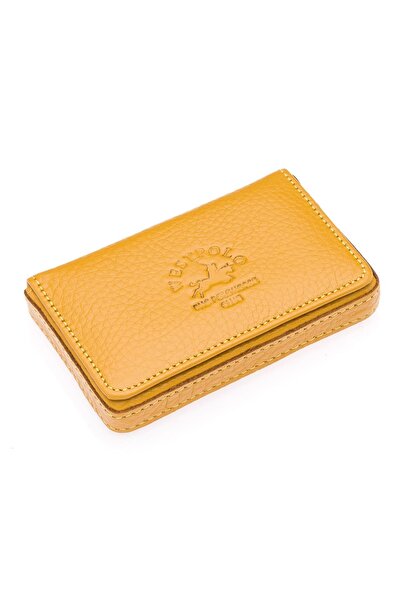 Westpolo West Polo Hakiki Deri Unisex Kutu Kartlık