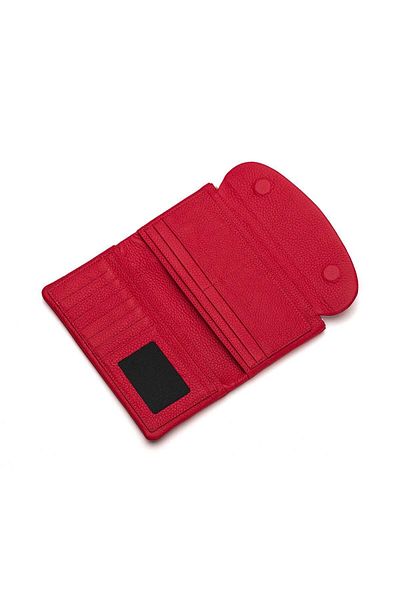 Westpolo Premium Genuine Leather Women's Magnet Wallet with Zipper - Coin and Paper Money Compartment