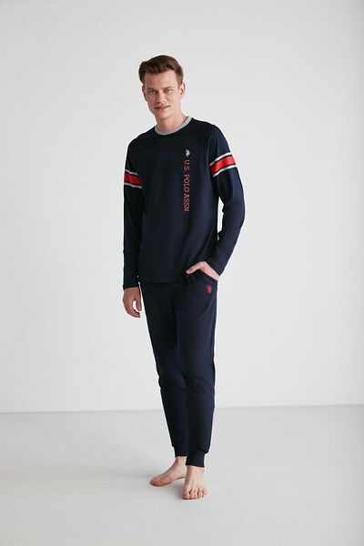 U.S. Polo Assn. Us Polo Assn. 18732 Комплект мъжка пижама с кръгло деколте