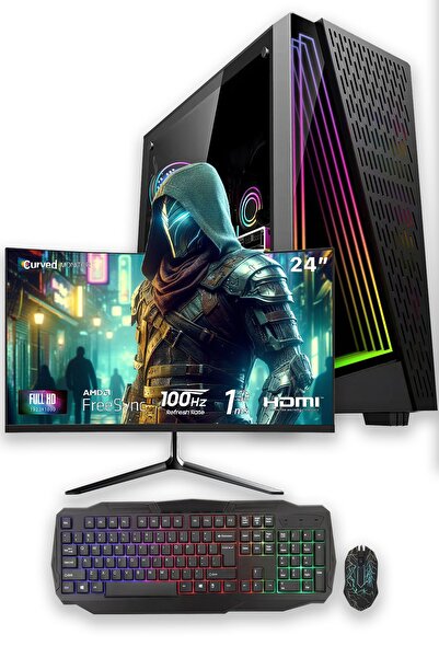 IZOLY e-Vix Europa i5-4440 16GB 256GB SSD RX 580 8GB 24" Oyuncu Masaüstü Bilg...