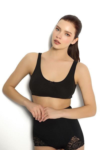 Jiber Γυναικείο Μαύρο Φαρδύ λουράκι Glory Bustier 650