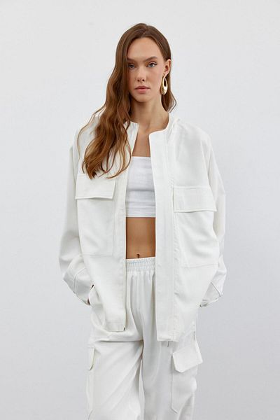 DAZEMADE Loro White Jacket and Pants Set