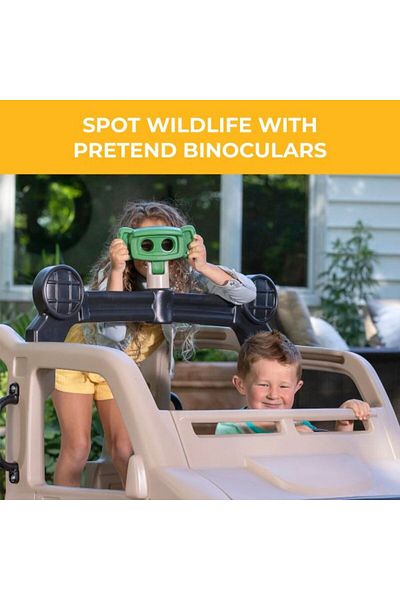 Step 2 Step2 Safari Truck Climber | Large Outdoor Kids Climber Playset, Brown