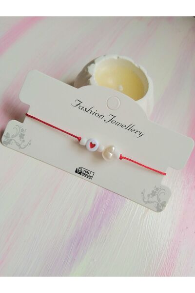 nasclaycollection Hediye Arkadaş Dost Sevgili Bilekliği Kırmızı Renk