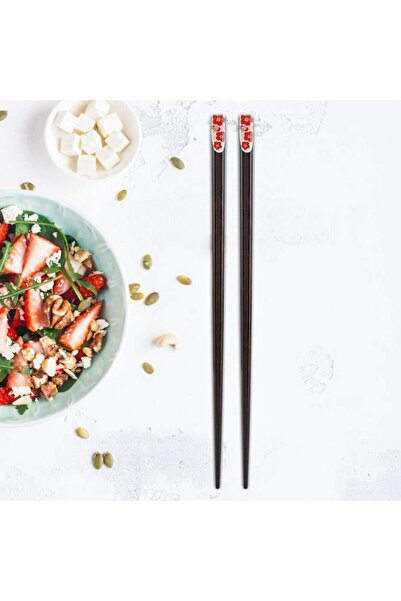 Globy Ahşap Chopstick, Çin Çubuğu 22 cm 5'li