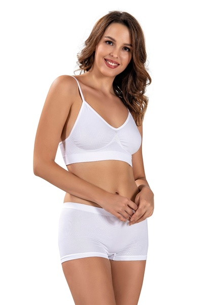 Jiber White String Bustier Corset 4505