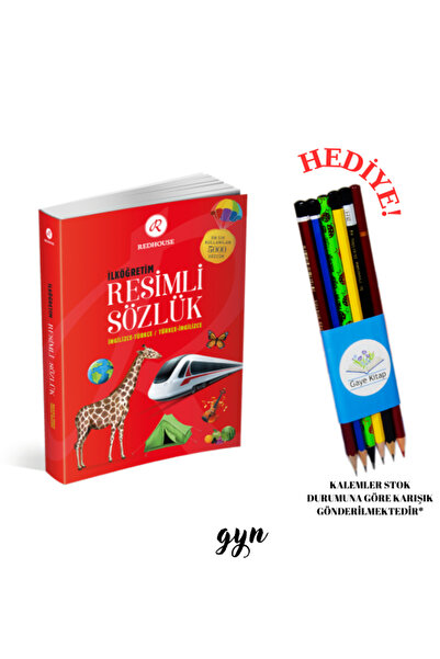 Redhouse Kidz Yayınları İlköğretim Resimli Sözlük İngilizce-Türkçe/Türkçe-İngilizce KALEM SETİ HEDİYELİ!