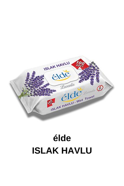 ELDE Lavender 100 Sheets 100 Pack Wet Wipes