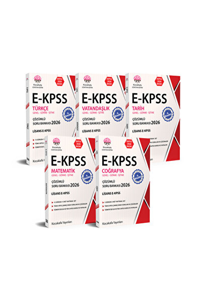 Kocakafa Ekpss Lisans Soru Bankası 2026 5'li Set