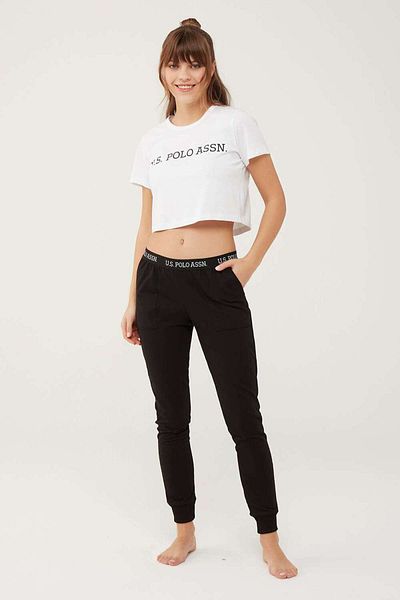 U.S. Polo Assn. Pantaloni negri de pijama de damă