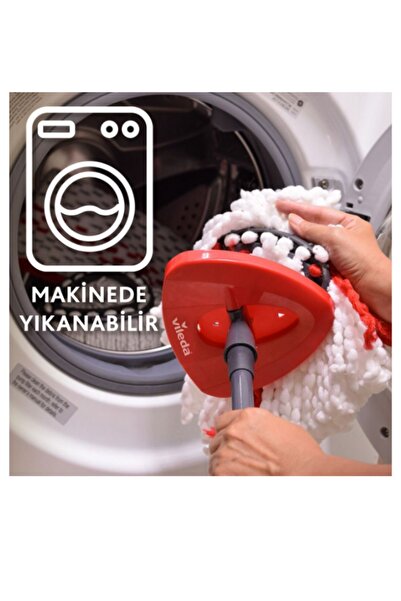 Vileda Turbo Microfiber 2in1 Üçgen Yedek Paspas - %20 Daha Fazla Kir Tutar
