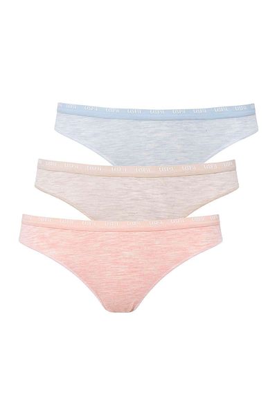 U.S. Polo Assn. - Women's Gray - Pink - Blue 3-Piece Slip