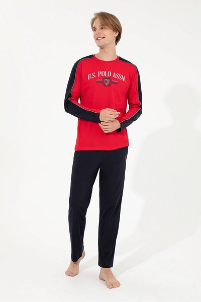 U.S. Polo Assn. Ανδρική φόρμα πιτζάμα με στρογγυλή λαιμόκοψη 18620 23κ