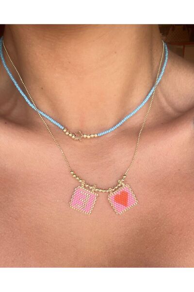 HeyYou Jewelry Miyuki harf kolye