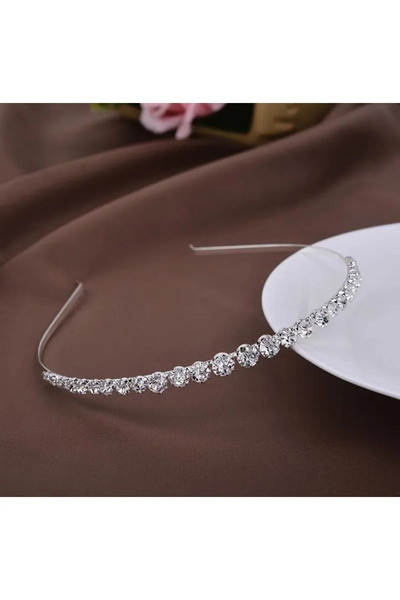 AURRARİ Coroană premium cu rânduri de pietre de zirconiu