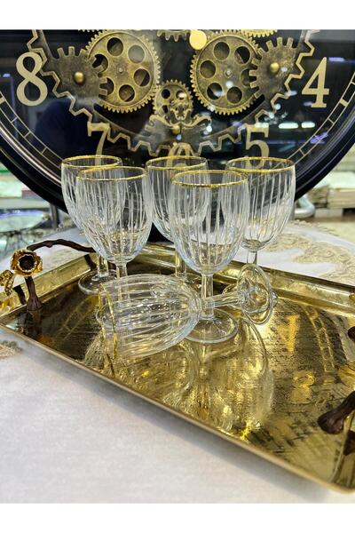 Barok BOHEMİA 6 LI 196 mL KRİSTAL HİSTORY KAHVE YANI SU BARDAĞI