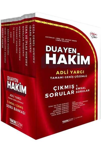 Yakın Eğitim Yayınları Yakın Eğitim Duayen Hakim Adli Yargı Emsal ve Çıkmış S...