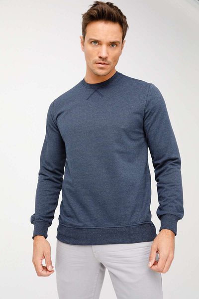 İgs Ανδρικό φούτερ Indigo Modernfit / Extra Slim Fit Crew Neck