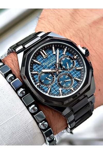 Ferrucci Men's Wristwatch FCF.03372FM.02 - Steel Cord Function