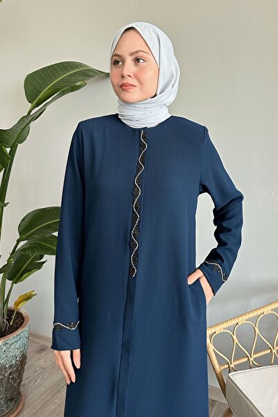 InStyle Navy Blue Honeycomb Light Ferace - Spiral Stone Detailed