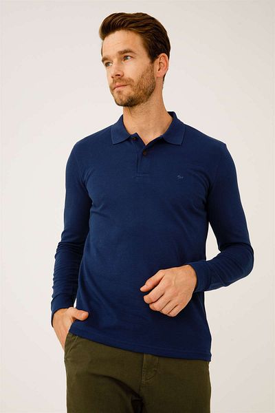 İgs Ανδρικό φούτερ Indigo Standard Polo με κουμπιά